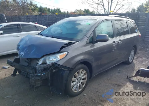 2016 Toyota Sienna Xle Premium 7 Passenger z USA, uszkodzony, nr VIN 5TDDK3DC2GS139510